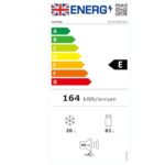COMFEE' RCT87WH2(E) 87L Under Counter Fridge Freezer, Interior Light, Adjustable Shelves - Image 3