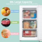 COMFEE' RCU60WH2(E) 60 Litre Freestanding Under Counter, 48cm Upright Freezer Adjustable Thermostat - Image 10
