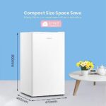 COMFEE' RCD93WH2(E) Under Counter Fridge, 93L Small Fridge with Cooler Box, Interior Light - Image 8
