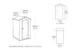 Keter Manor Outdoor Garden Storage Shed, Grey, 4 x 3 ft - Image 7