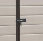Keter, Manor Apex 6 x 5 ft Outdoor Garden Storage Shed, elegant wood-effect double door design for easy access - Image 3
