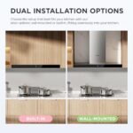 COMFEE' 90 cm Chimney Hood 90M77 Class A+++ Stainless Steel Extractor Hood - Image 4