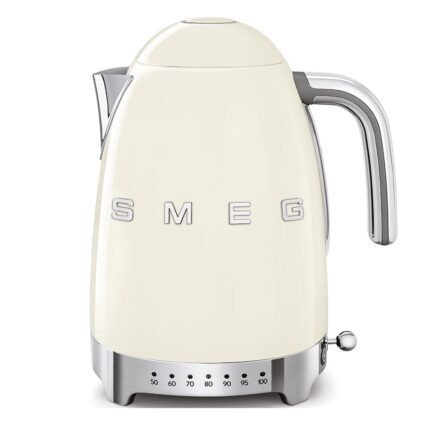 Jug Kettle, LED Display, 7 Temperature Settings, Acoustic Alarm, 3KW, 1.7L, Cream