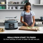 Ninja Foodi PossibleCooker, 8-in-1 Slow Cooker with Removable Non-Stick Pot, Steaming Rack, 8L, Sea Salt Grey - Image 12