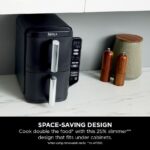 Ninja Double Stack Air Fryer, Vertical Dual Drawer Air Fryer with 4 cooking levels, 2 Drawers and 2 Racks, Black  - Image 14