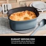 Ninja Foodi PossibleCooker, 8-in-1 Slow Cooker with Removable Non-Stick Pot, Steaming Rack, 8L, Sea Salt Grey - Image 3