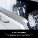 Ninja Double Stack Air Fryer, Vertical Dual Drawer Air Fryer with 4 cooking levels, 2 Drawers and 2 Racks, Black  - Image 3