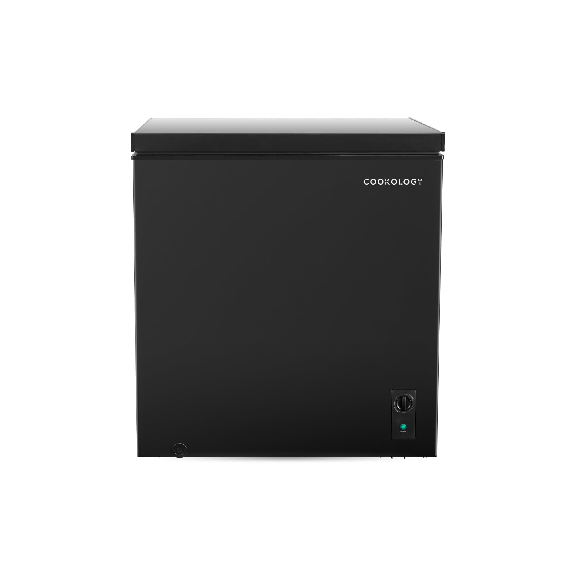 51yHhKdUluL Cookology CCFZ198BK Freestanding Chest Freezer in Black - 198 Litre Capacity - Image 1