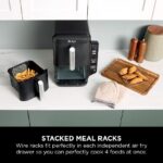 Ninja Double Stack Air Fryer, Vertical Dual Drawer Air Fryer with 4 cooking levels, 2 Drawers and 2 Racks, Black  - Image 11