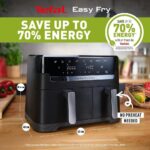Tefal Easy Fry Dual Zone Digital Air Fryer, 2 Drawers, 8.3L, 8in1, Air Fry, Extra Crisp, Roast, Bake, Reheat - Image 7