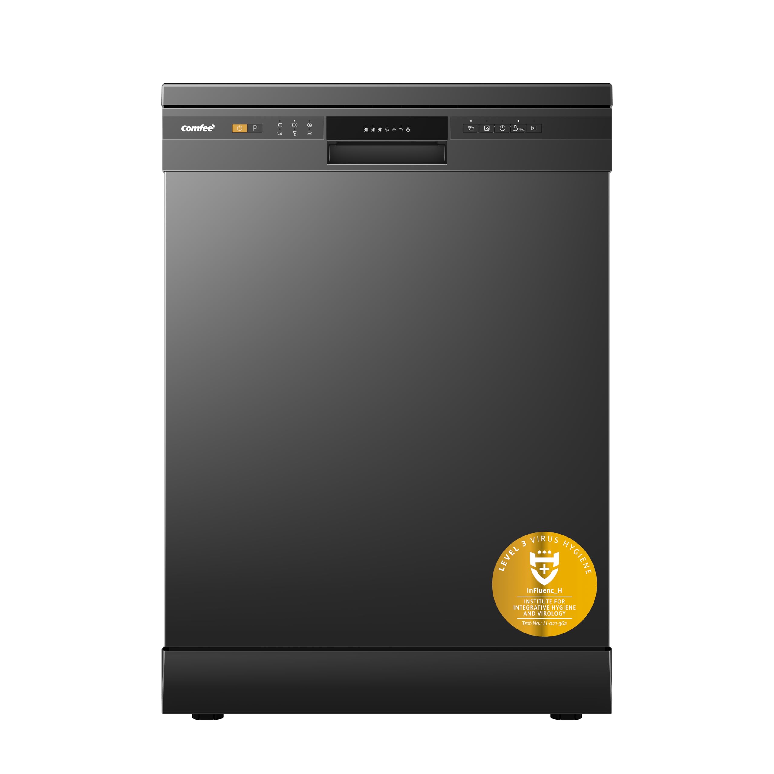 61GwhcZa7uL COMFEE' Freestanding Dishwasher CDWPF1201PB-UK 60cm Width, Full Size Dishwasher - Image 1