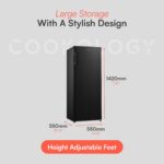 Cookology CTFZ160BK Tall Freestanding Freezer - Upright Freezer with 160 Litre Capacity - Image 6