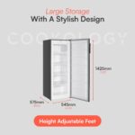 Cookology CTFZ163IX Tall Freestanding Freezer in Inox - Upright Freezer - 168 Litre Capacity - Image 7