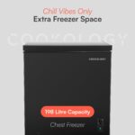 Cookology CCFZ198BK Freestanding Chest Freezer in Black - 198 Litre Capacity - Image 7