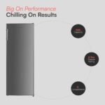 Cookology CTFZ163IX Tall Freestanding Freezer in Inox - Upright Freezer - 168 Litre Capacity - Image 5