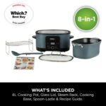Ninja Foodi PossibleCooker, 8-in-1 Slow Cooker with Removable Non-Stick Pot, Steaming Rack, 8L, Sea Salt Grey - Image 11