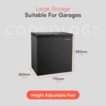 Cookology CCFZ198BK Freestanding Chest Freezer in Black - 198 Litre Capacity - Image 8