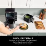Ninja Double Stack Air Fryer, Vertical Dual Drawer Air Fryer with 4 cooking levels, 2 Drawers and 2 Racks, Black  - Image 7