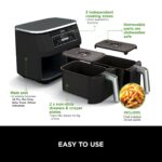 Ninja Foodi Dual Zone Digital Air Fryer, 2 Drawers, 7.6L, 6-in-1, Uses No Oil, Air Fry, Black - Image 9