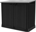 Keter Store it Out Nova Outdoor Garden Storage Shed, 32 x 71.5 x 113.5 cm, Dark Grey with Light Grey Lid - Image 8