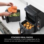 Ninja Double Stack XL Air Fryer, Vertical Dual Drawer Air Fryer with 4 cooking levels, Copper Black - Image 6