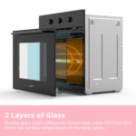 COMFEE' 60cm Built-in Electric Fan Oven, 60 Litre, 8 Oven Function with Air Fry - Image 4