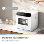 COMFEE' Table Top Dishwasher 7+3 Programs Mini Tabletop Dishwasher No Plumbing - White - Image 8