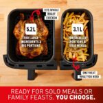 Tefal Easy Fry Dual Zone Digital Air Fryer, 2 Drawers, 8.3L, 8in1, Air Fry, Extra Crisp, Roast, Bake, Reheat, Grey - Image 7