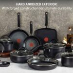 Tefal E765SH Ultimate Hard Anodized 17 Piece Cookware Set, Aluminum, Black - Image 7