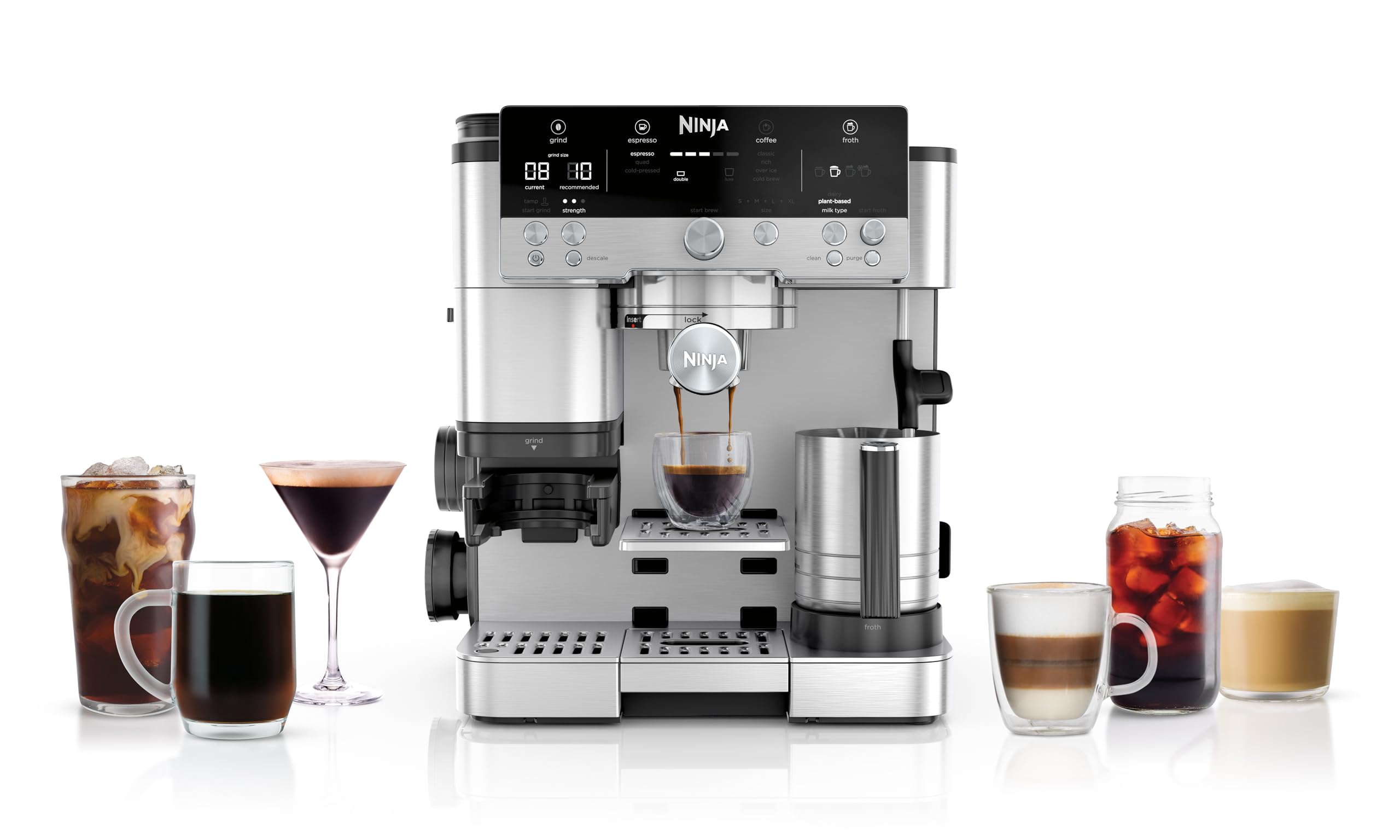 715VsD0jPzL Ninja Luxe Premier 3-in-1 Coffee Machine, Latte, Cappuccino, Cold Brew & Espresso Maker - Image 1
