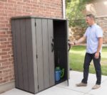 Lifetime 60209 Vertical Storage Shed (53 Cubic feet), Roof Brown, 74 x 142 x 174 cm - Image 8