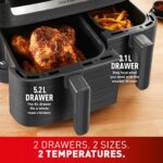 Tefal Easy Fry Dual Zone Digital Air Fryer, 2 Drawers, 8.3L, 8in1, Air Fry, Extra Crisp, Roast, Bake, Reheat, Grey - Image 9