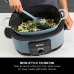 Ninja Foodi PossibleCooker, 8-in-1 Slow Cooker with Removable Non-Stick Pot, Steaming Rack, 8L, Sea Salt Grey - Image 8