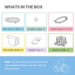 COMFEE' Table Top Dishwasher 7+3 Programs Mini Tabletop Dishwasher No Plumbing - White - Image 5