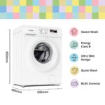 COMFEE' Freestanding Washing Machine,9KG Load,1400RPM,Steam Wash,Quick Wash - Image 9
