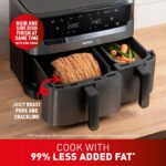 Tefal Easy Fry Dual Zone Digital Air Fryer, 2 Drawers, 8.3L, 8in1, Air Fry, Extra Crisp, Roast, Bake, Reheat, Grey - Image 4