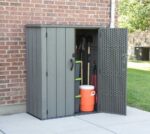 Lifetime 60209 Vertical Storage Shed (53 Cubic feet), Roof Brown, 74 x 142 x 174 cm - Image 5
