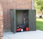 Lifetime 60209 Vertical Storage Shed (53 Cubic feet), Roof Brown, 74 x 142 x 174 cm - Image 4