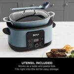 Ninja Foodi PossibleCooker, 8-in-1 Slow Cooker with Removable Non-Stick Pot, Steaming Rack, 8L, Sea Salt Grey - Image 5