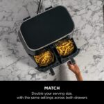 Ninja Foodi Dual Zone Digital Air Fryer, 2 Drawers, 7.6L, 6-in-1, Uses No Oil, Air Fry, Black - Image 4
