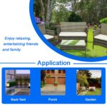 Rattan Garden Furniture Sofa Set with Coffee Table Chairs 4 Seater for Outdoor Patio Balcony - Image 2