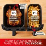 Tefal Easy Fry Dual Zone Digital Air Fryer, 2 Drawers, 8.3L, 8in1, Air Fry, Extra Crisp, Roast, Bake, Reheat - Image 6