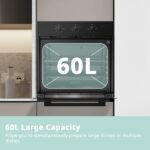 COMFEE' 60cm Built-in Electric Fan Oven, 60 Litre, 8 Oven Function with Air Fry - Image 6