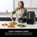 Ninja Double Stack XL Air Fryer, Vertical Dual Drawer Air Fryer with 4 cooking levels, Copper Black - Image 11