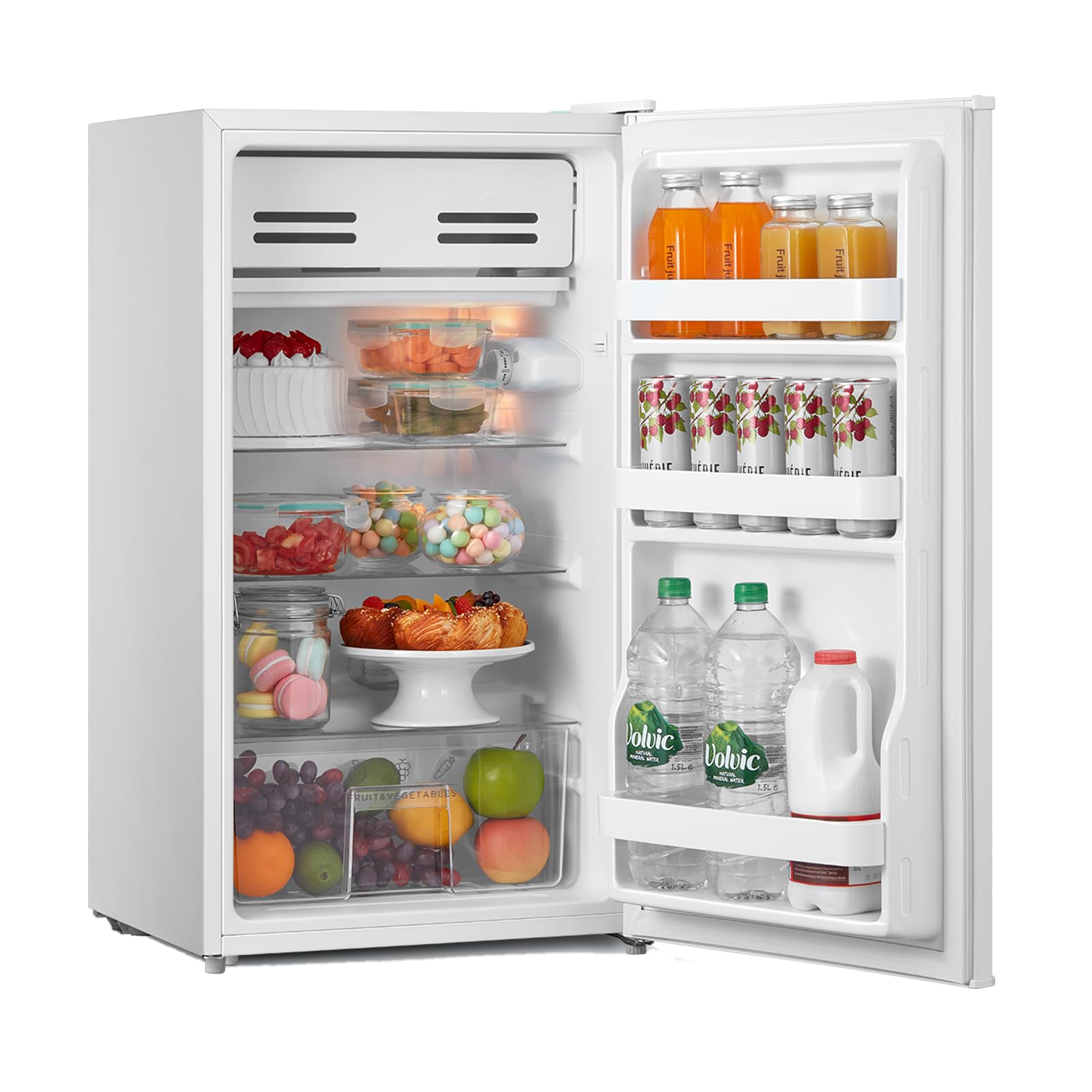71zq34VnoNL COMFEE' RCD93WH2(E) Under Counter Fridge, 93L Small Fridge with Cooler Box, Interior Light - Image 1