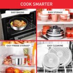 Tefal Ingenio Detachable Handle Pan 20pcs, Stainless Steel, Compact, Compatible with All hobs Induction & Oven - Image 5