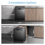 COMFEE' Freestanding Dishwasher CDWPF1201PB-UK 60cm Width, Full Size Dishwasher - Image 10
