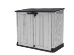 Keter Store it Out Nova Outdoor Garden Storage Shed, 32 x 71.5 x 113.5 cm, Light Grey with Dark Grey Lid - Image 5
