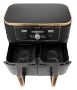 Ninja Foodi MAX Dual Zone Air Fryer, Amazon Exclusive, Tongs, 2 Drawers, 9.5L, 6-in-1, Use No Oil,Copper/Black - Image 8