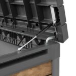 Keter Signature 570L Outdoor Storage Box – Ashwood Brown | Lockable Weatherproof Garden Deck Box & Bench - Image 3